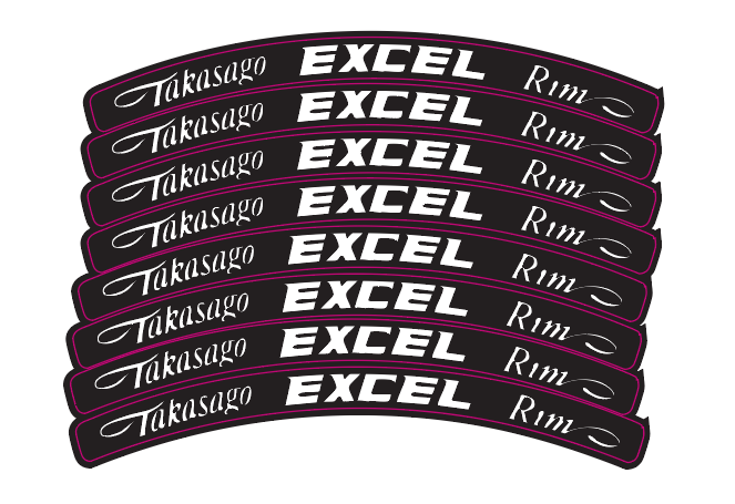 Excel rim stickers